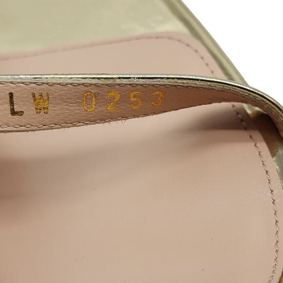 Louis Vuitton Blossom Sandals Leather in Gold 38 8 US $1190 - Picture 11 of 12